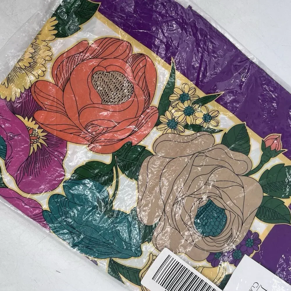 Joan Rivers Classics Collection Vintage Colorful Floral Scarf Wrap